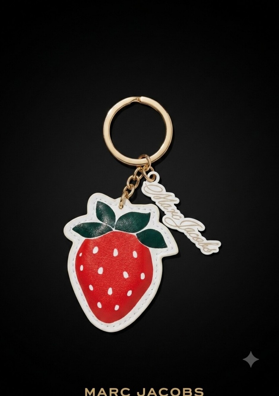 Marc Jacobs Fragrances- Came With Perfume- Strawberry Keychain Bag Charm NIP